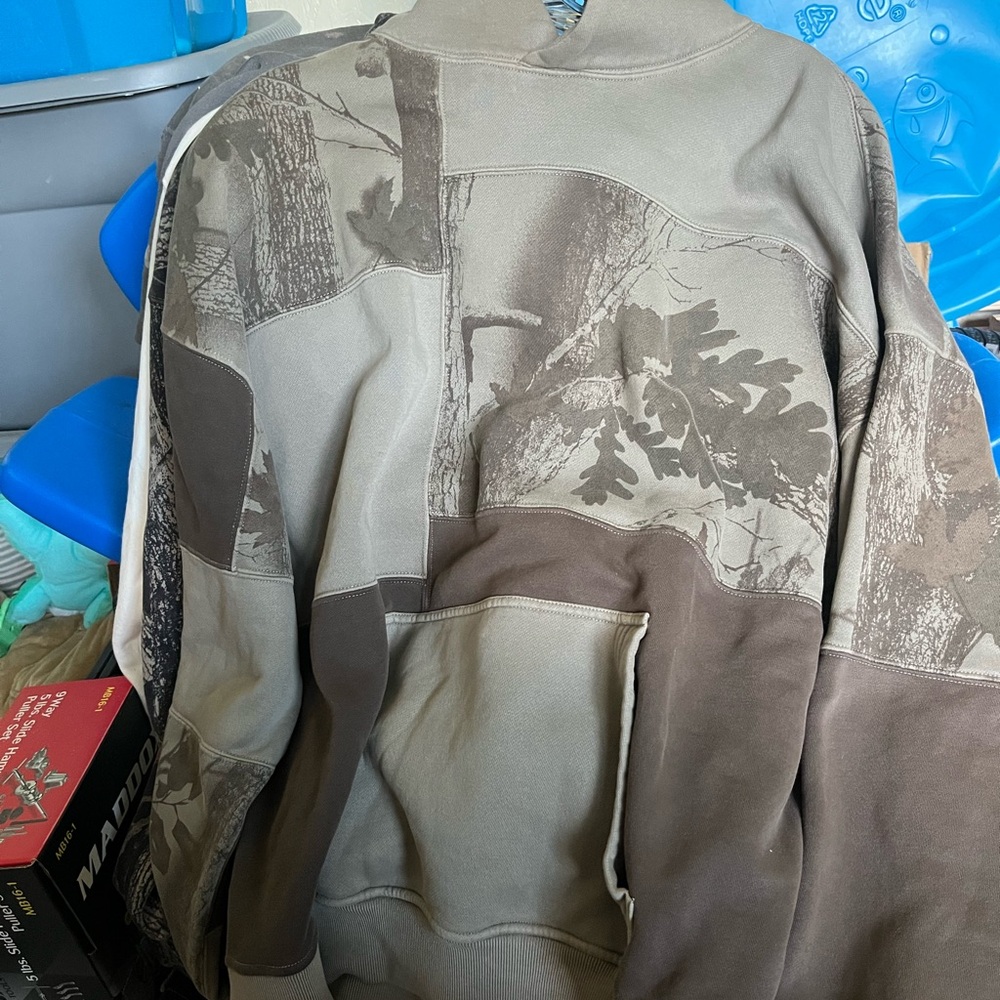 Abercrombie & Fitch CAMO Patchwork Hoodie -